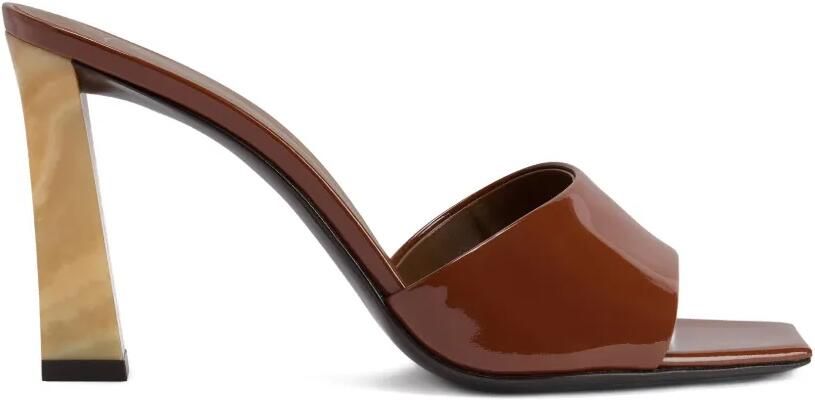 Giuseppe Zanotti Talia sandalen met vierkante neus Bruin