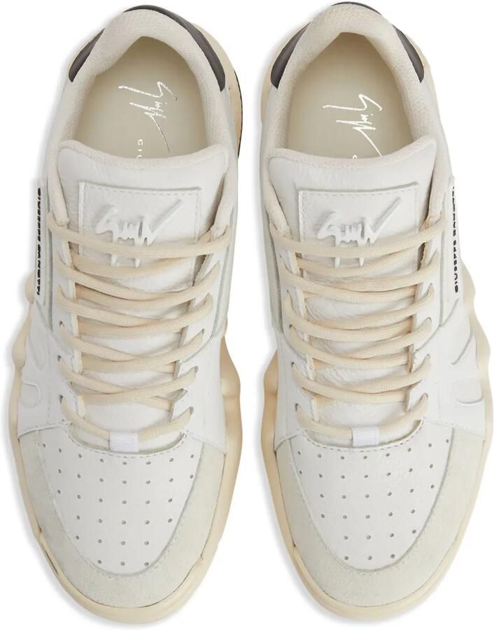 Giuseppe Zanotti Talon Winter leren sneakers Wit - Foto 2