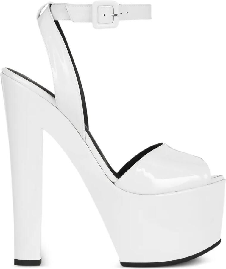 Giuseppe Zanotti Tarifa sandalen met plateauzool Wit - Foto 4