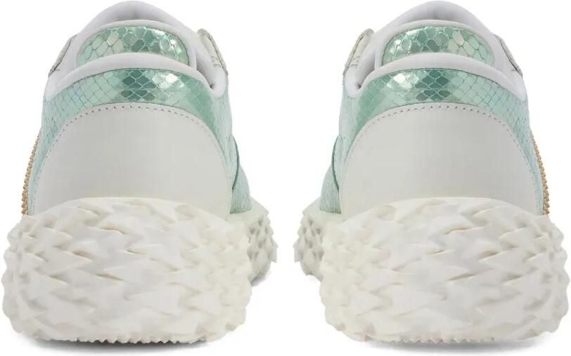 Giuseppe Zanotti Urchin sneakers met slangenleer-effect Blauw - Foto 3