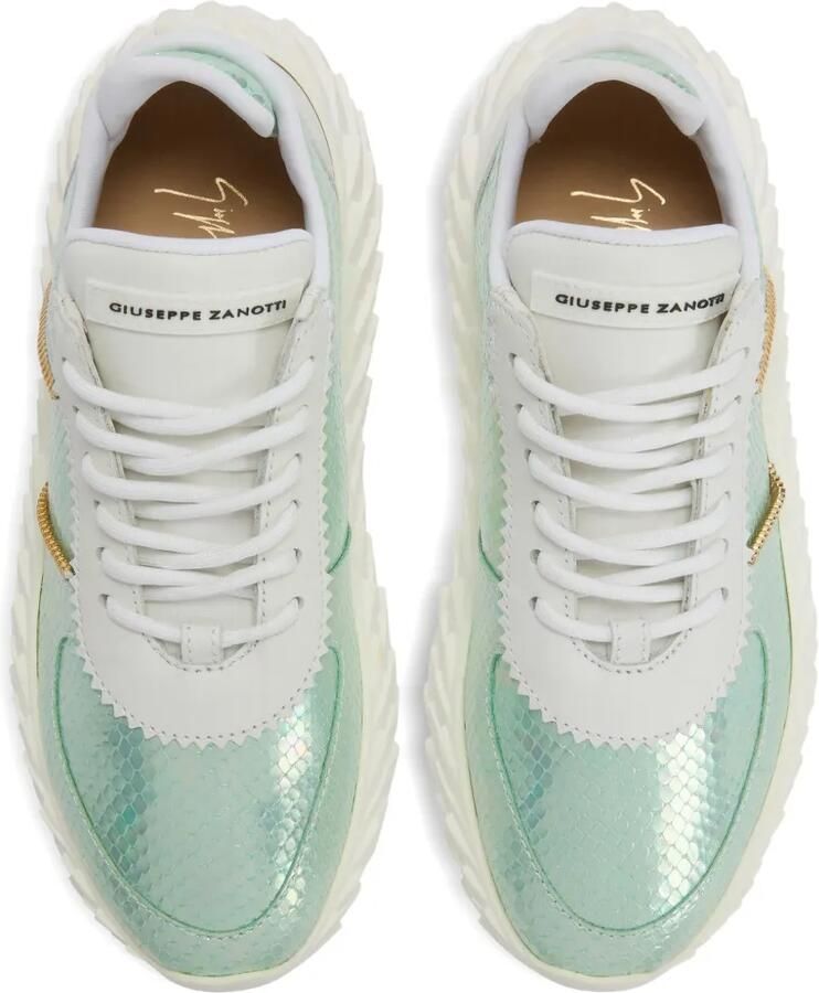 Giuseppe Zanotti Urchin sneakers met slangenleer-effect Blauw - Foto 2