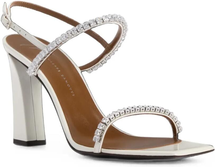 Giuseppe Zanotti Valentiine Crystal sandalen verfraaid met stras Wit - Foto 4