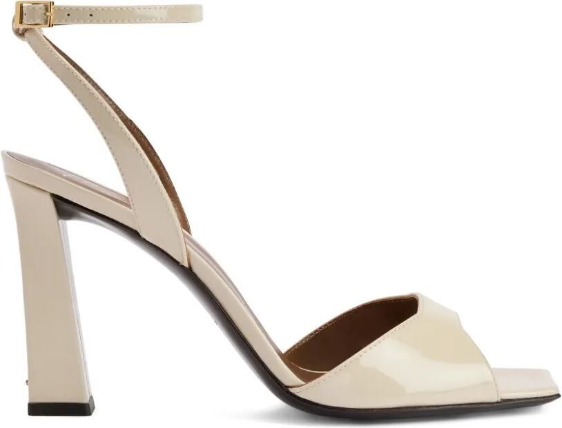 Giuseppe Zanotti Venice sandalen met open neus en enkelband Beige