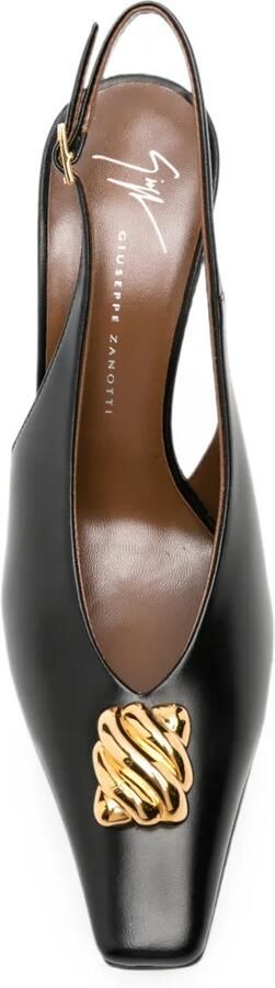 Giuseppe Zanotti Verfraaide slingback pumps Zwart - Foto 4