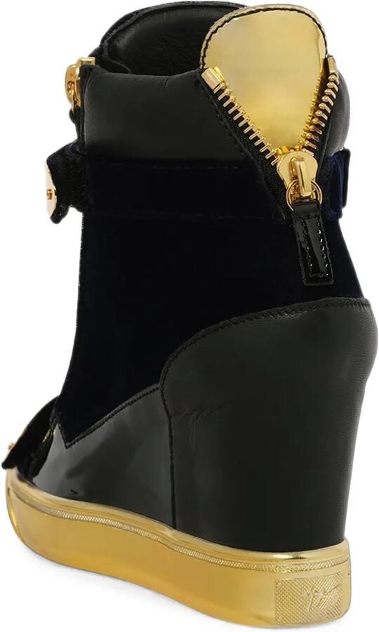 Giuseppe Zanotti Veronica sneakers met sleehak Blauw - Foto 3