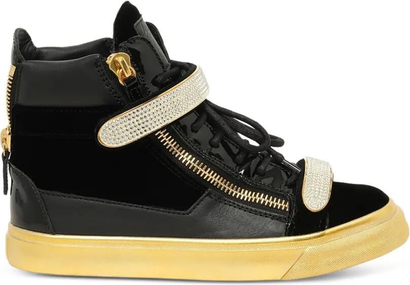 Giuseppe Zanotti Veronica sneakers verfraaid met kristallen Blauw