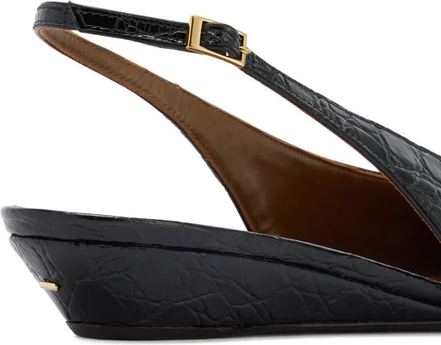 Giuseppe Zanotti Virginia Wedge pumps met krokodillenprint Zwart - Foto 3