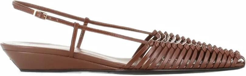 Giuseppe Zanotti Geweven slingback sandalen Bruin
