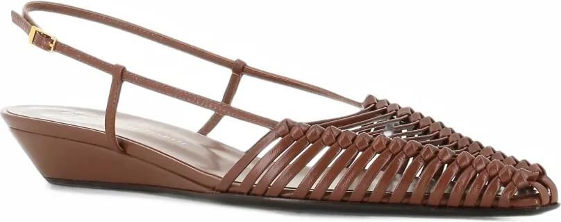 Giuseppe Zanotti Geweven slingback sandalen Bruin - Foto 3