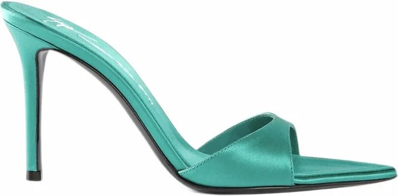 Giuseppe Zanotti x Antonioli Intriigo strap mules Groen