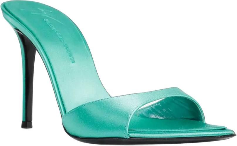 Giuseppe Zanotti x Antonioli Intriigo strap mules Groen - Foto 3