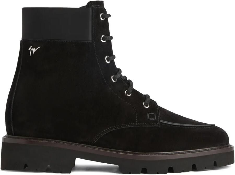 Giuseppe Zanotti ZHENO enkellaarzen met veters Zwart