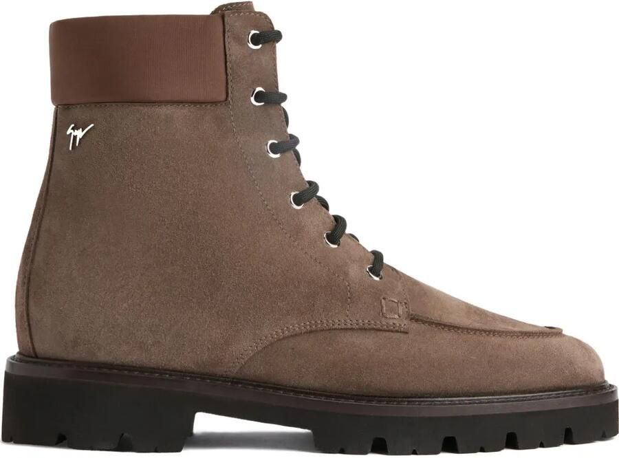Giuseppe Zanotti ZHENO suède veterlaarzen Bruin