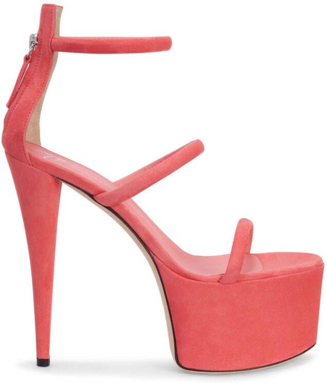 Giuseppe Zanotti GZ Aida sandalen met plateauzool Roze