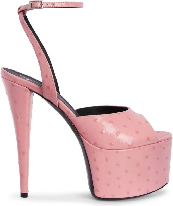 Giuseppe Zanotti GZ Aida sandalen met plateauzool Roze