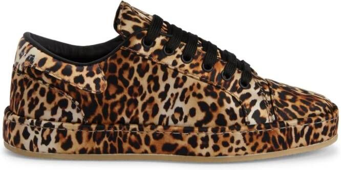 Giuseppe Zanotti GZ-City sneakers met luipaardprint Bruin