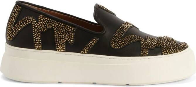 Giuseppe Zanotti Gz Mike Sign slip-on sneakers Zwart