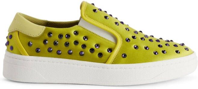 Giuseppe Zanotti Gz94 leren sneakers Groen