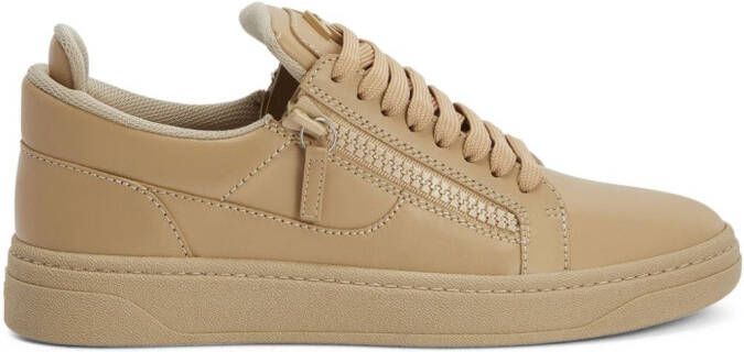 Giuseppe Zanotti GZ94 sneakers met logoplakkaat Beige