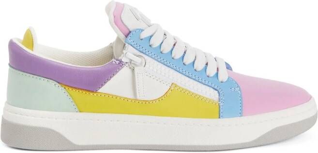 Giuseppe Zanotti GZ94 sneakers met colourblocking Wit