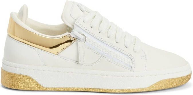 Giuseppe Zanotti GZ94 sneakers met contrasterende afwerking Wit