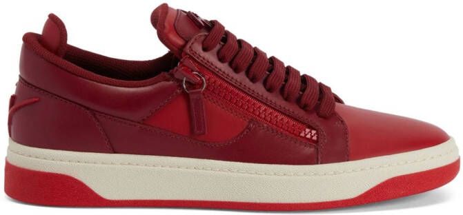 Giuseppe Zanotti GZ94 sneakers met vlakken Rood