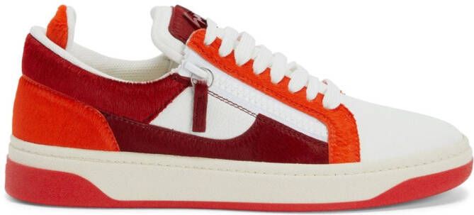 Giuseppe Zanotti GZ94 sneakers met vlakken Rood