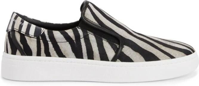 Giuseppe Zanotti GZ94 sneakers met zebraprint Zwart