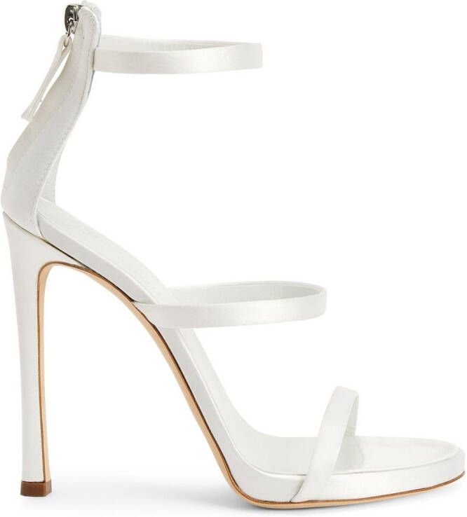 Giuseppe Zanotti Harmony leren sandalen Wit