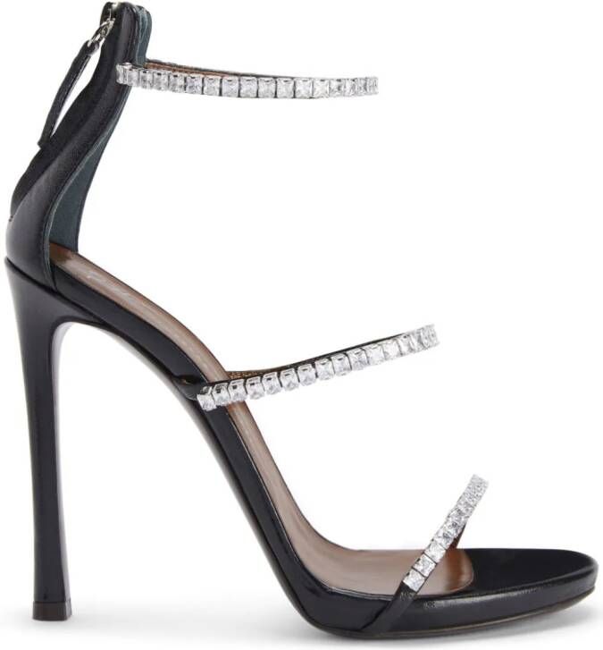 Giuseppe Zanotti Harmony sandalen verfraaid met kristallen Zwart