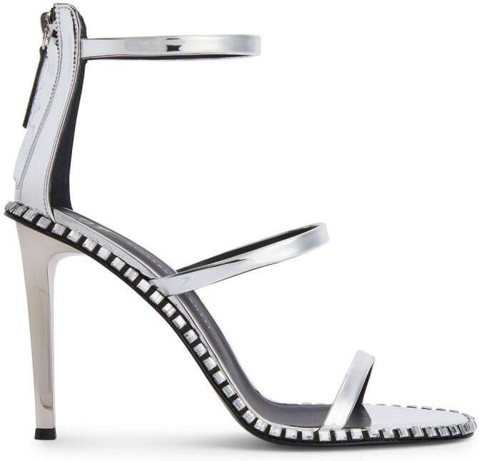 Giuseppe Zanotti Harmony Flare sandalen Zilver