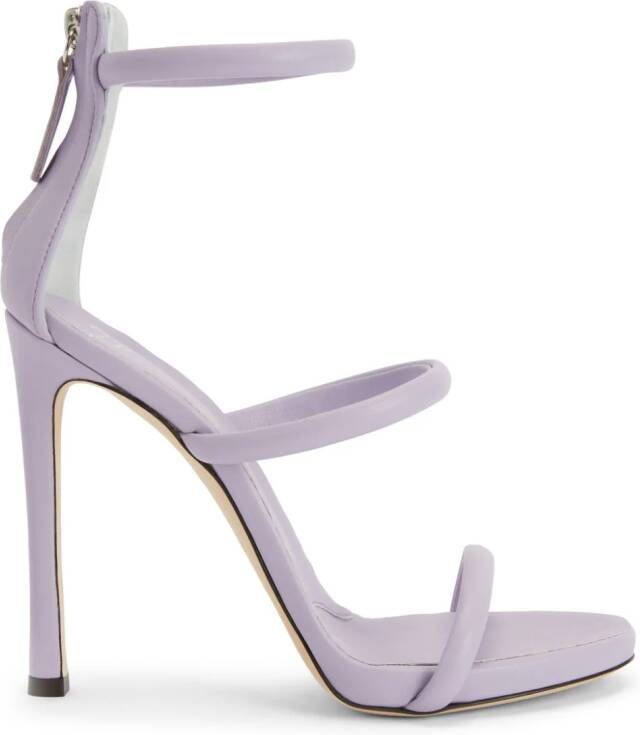 Giuseppe Zanotti Harmony leren sandalen Paars