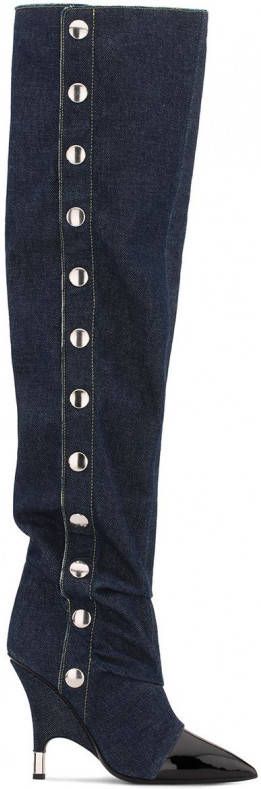 Giuseppe Zanotti Harper overknee laarzen Blauw