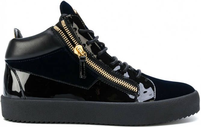 Giuseppe Zanotti Hi stop sneakers van Kriss Stud Blauw - Schoenen.nl