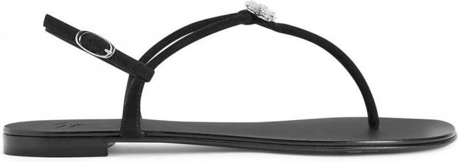 Giuseppe Zanotti Hollie sandalen verfraaid met kristallen Zwart