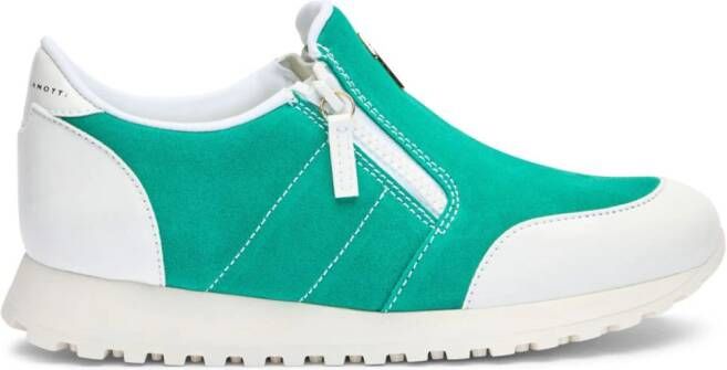 Giuseppe Zanotti Ilde Run suède sneakers Groen