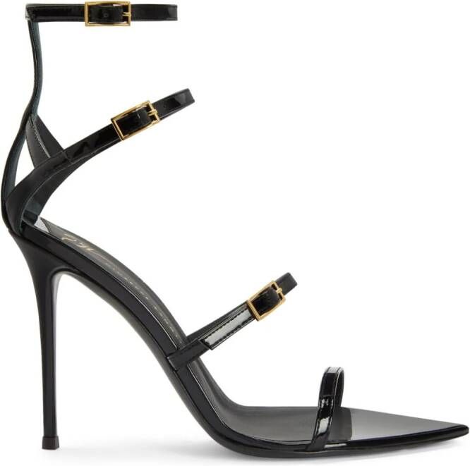 Giuseppe Zanotti Intriigo Abely lakleren sandalen Zwart