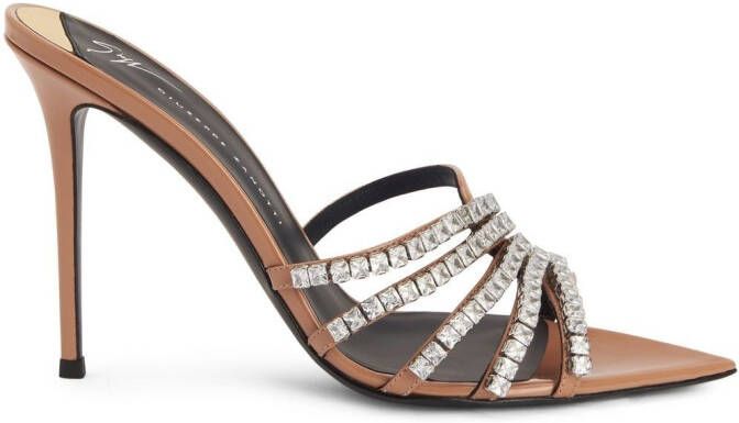 Giuseppe Zanotti Intriigo sandalen met bandje Bruin