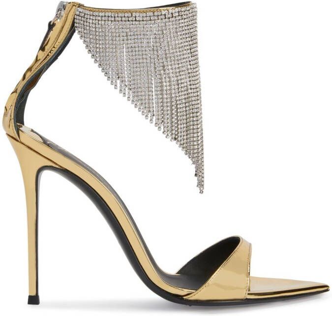 Giuseppe Zanotti Intriigo sandalen met kristal Goud