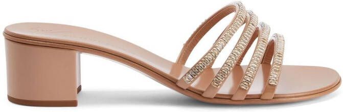 Giuseppe Zanotti Iride sandalen met kristal Roze