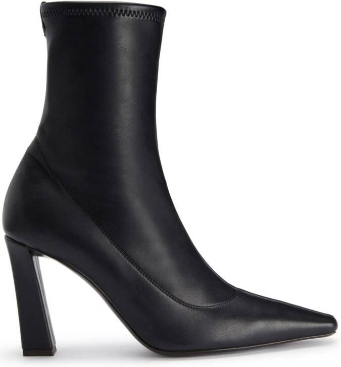 Giuseppe Zanotti Janiee slip-on leather ankle boots Zwart