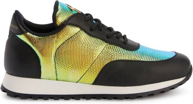 Giuseppe Zanotti Jimi sneakers met logo Groen