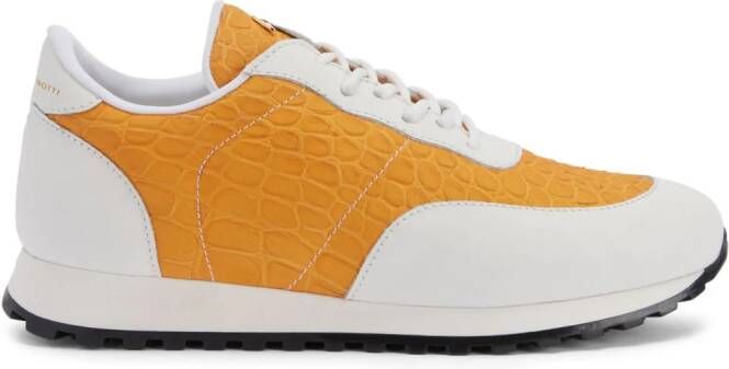 Giuseppe Zanotti Jimi low-top sneakers Oranje