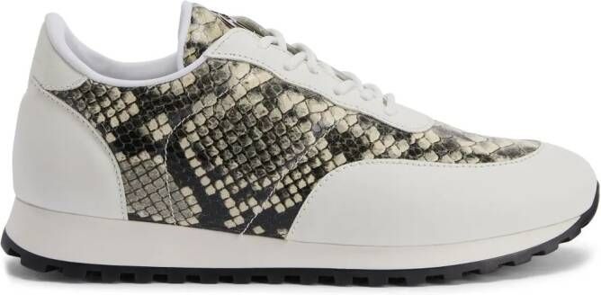 Giuseppe Zanotti Jimi Running leren sneakers Beige