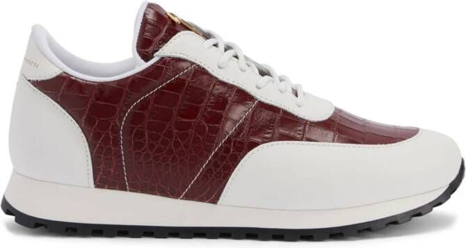 Giuseppe Zanotti Jimi Running leren sneakers Bruin