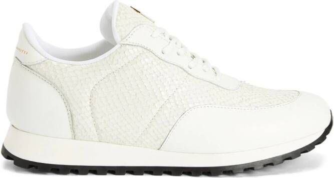 Giuseppe Zanotti Jimi Running leren sneakers Wit