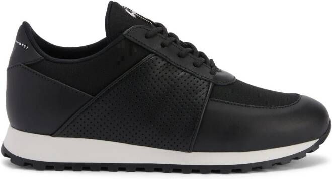 Giuseppe Zanotti Jimi Running leren sneakers Zwart