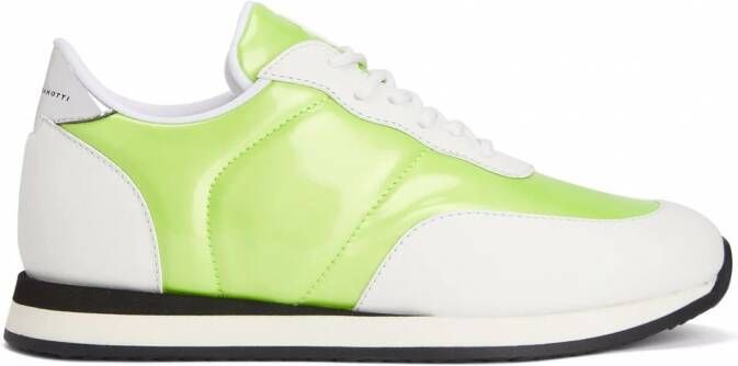 Giuseppe Zanotti Jimi tweekleurige sneakers Geel