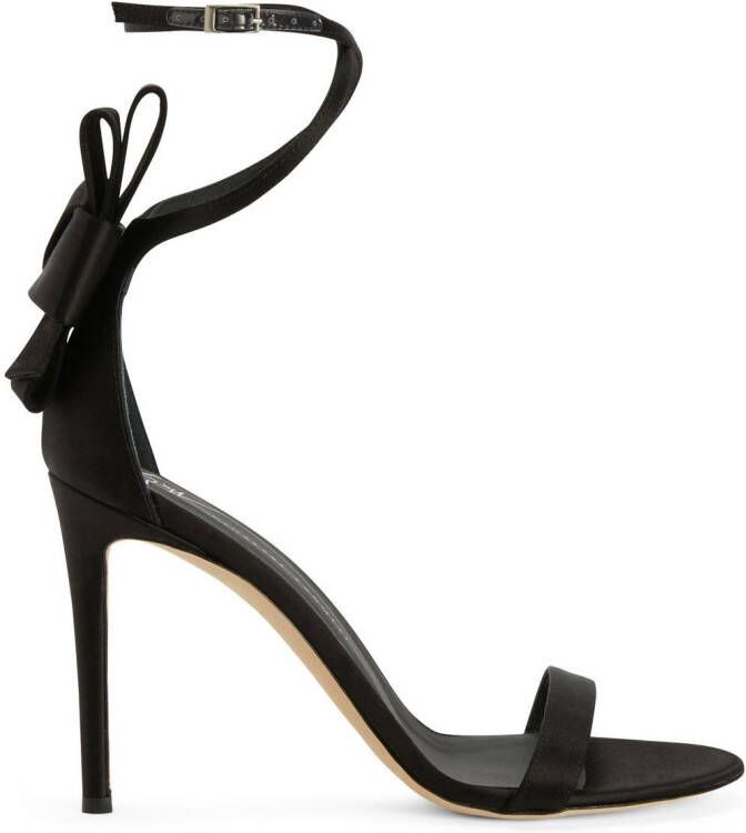 Giuseppe Zanotti Jodene sandalen met strik Zwart