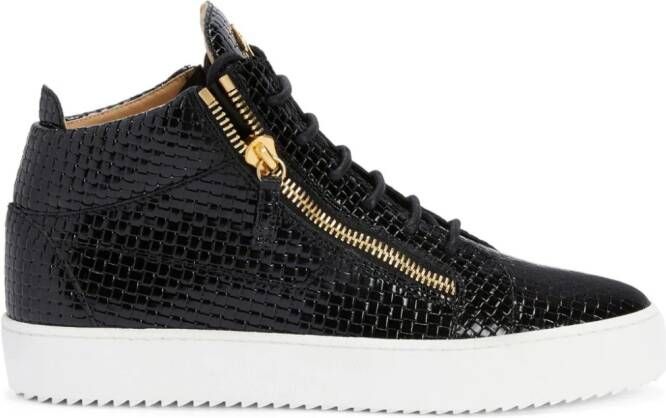 Giuseppe Zanotti Kris leren sneakers Zwart